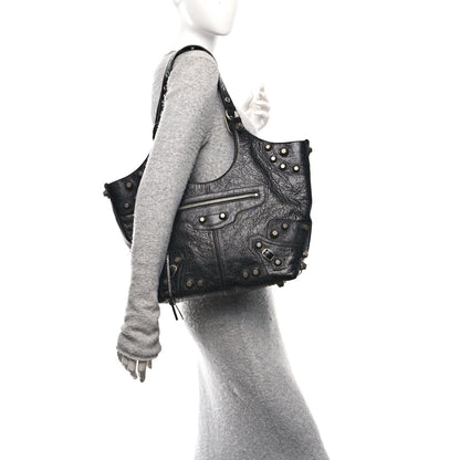 Balenciaga Agneau Arena Medium Le Cagole Carry All Bag Black 2 of 10