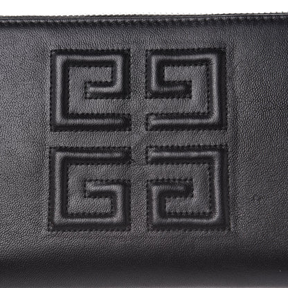 Givenchy Lambskin Logo Zip Around Wallet Black 7 of 8