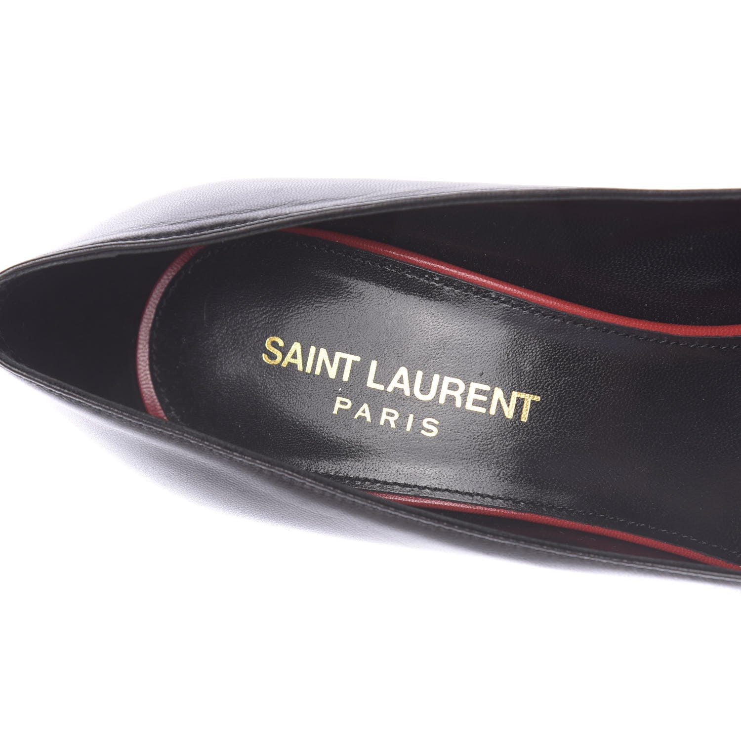 Saint Laurent Calfskin Anja 85 Pumps 36 Black 8 of 10