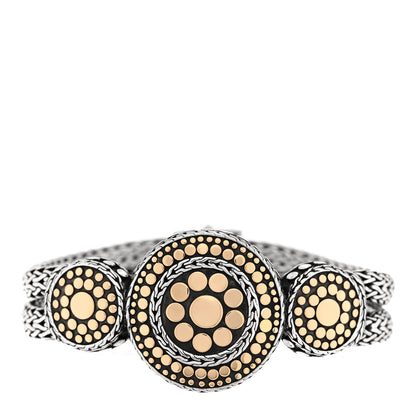 John Hardy Sterling Silver 18K Yellow Gold Nuansa Dot Station Bracelet 1 of 3