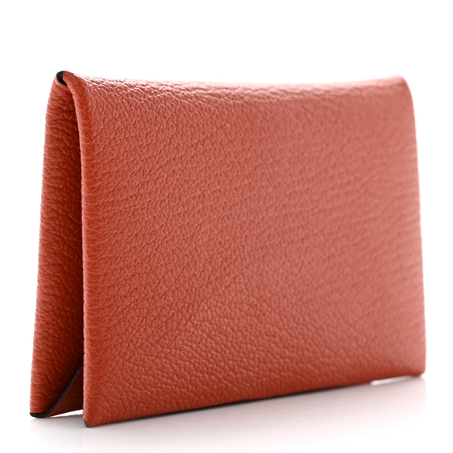 Hermes Chevre Mysore Calvi Card Case Cuivre 3 of 6