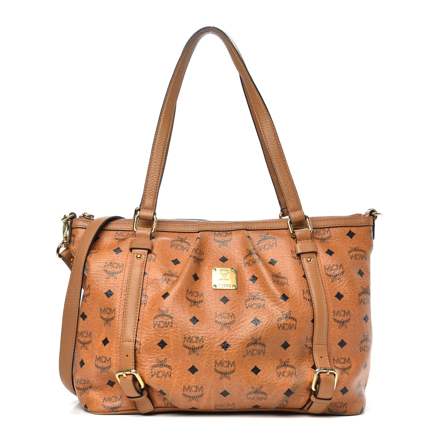 Visetos Medium Essentials Shopper Tote Cognac