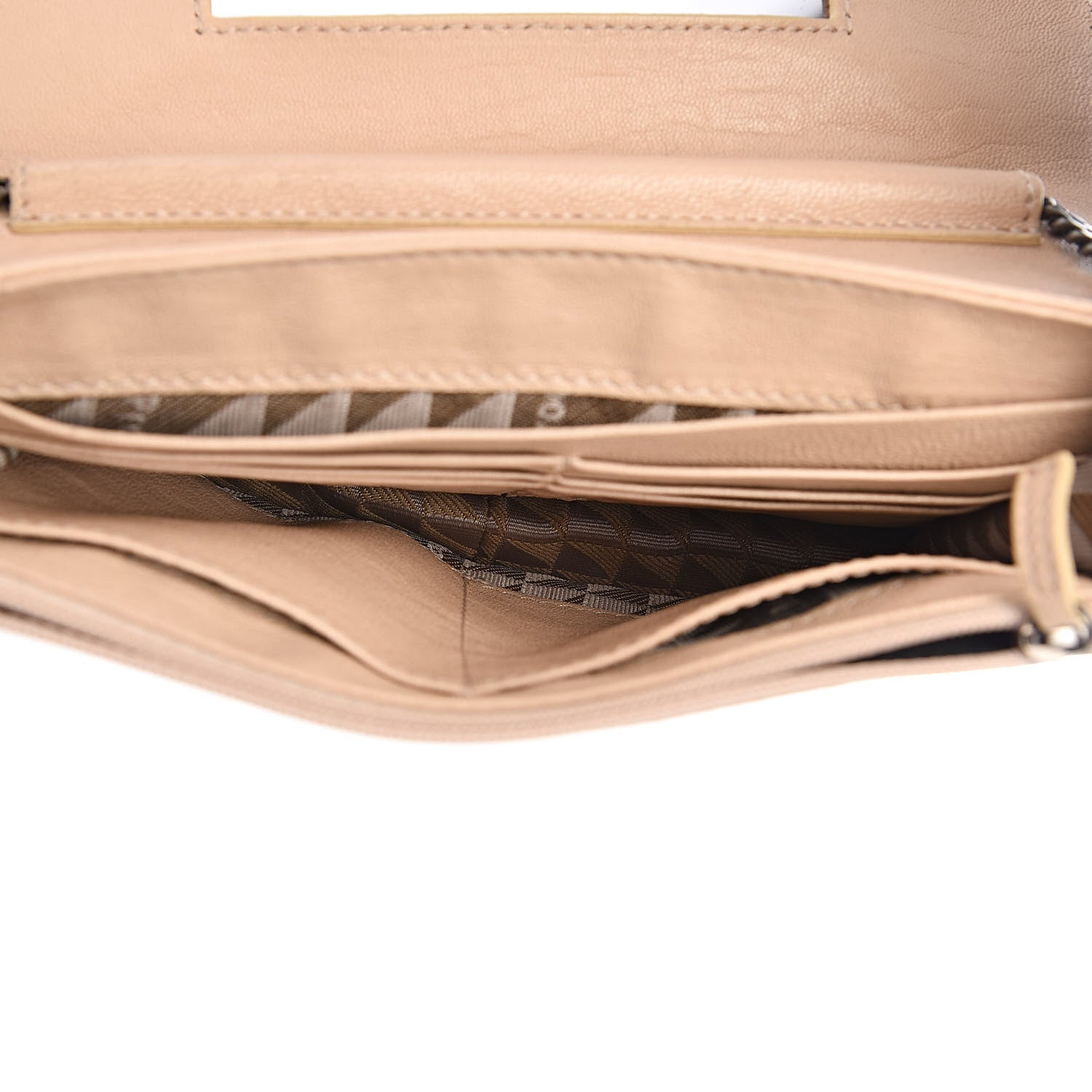 Proenza Schouler Lambskin Fringe PS1 Chain Wallet Beige 5 of 9