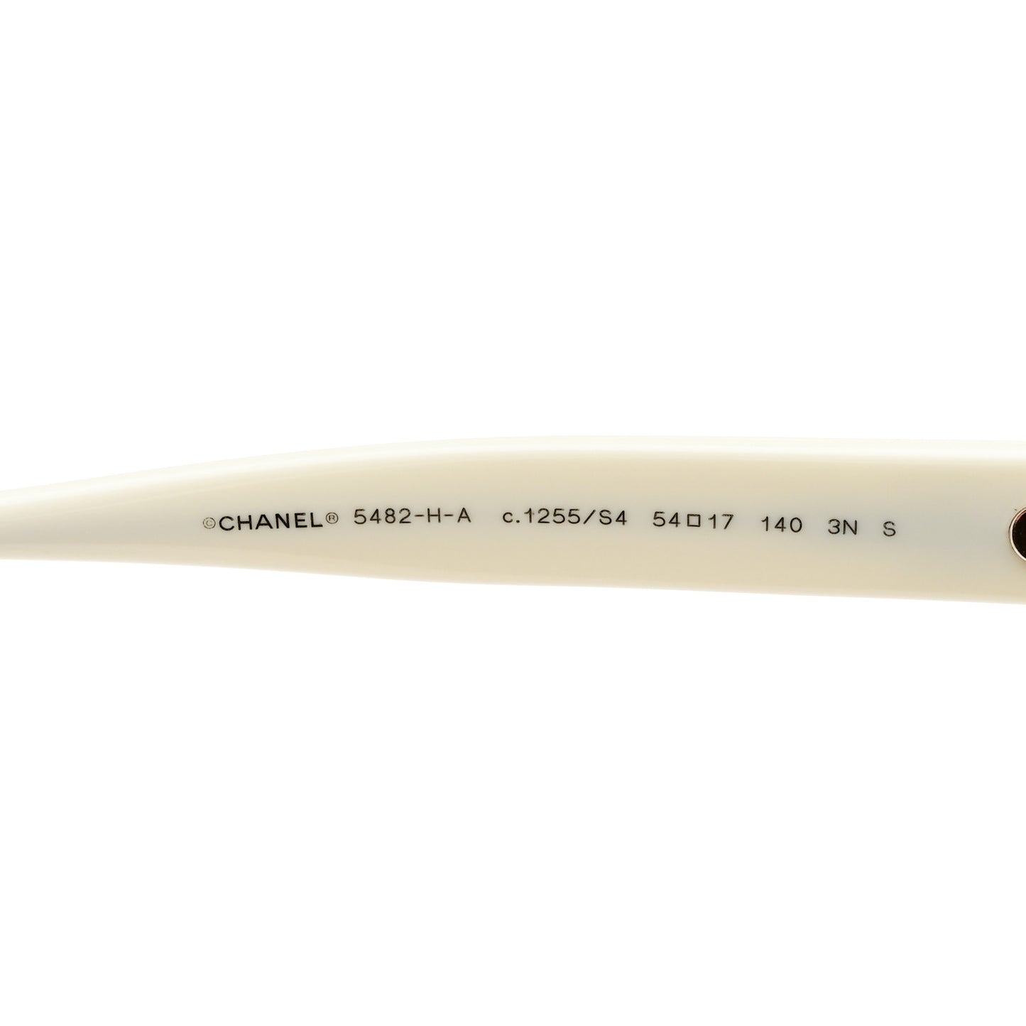 Acetate Polarized Pearl CC Square Sunglasses 5482-H-A White White