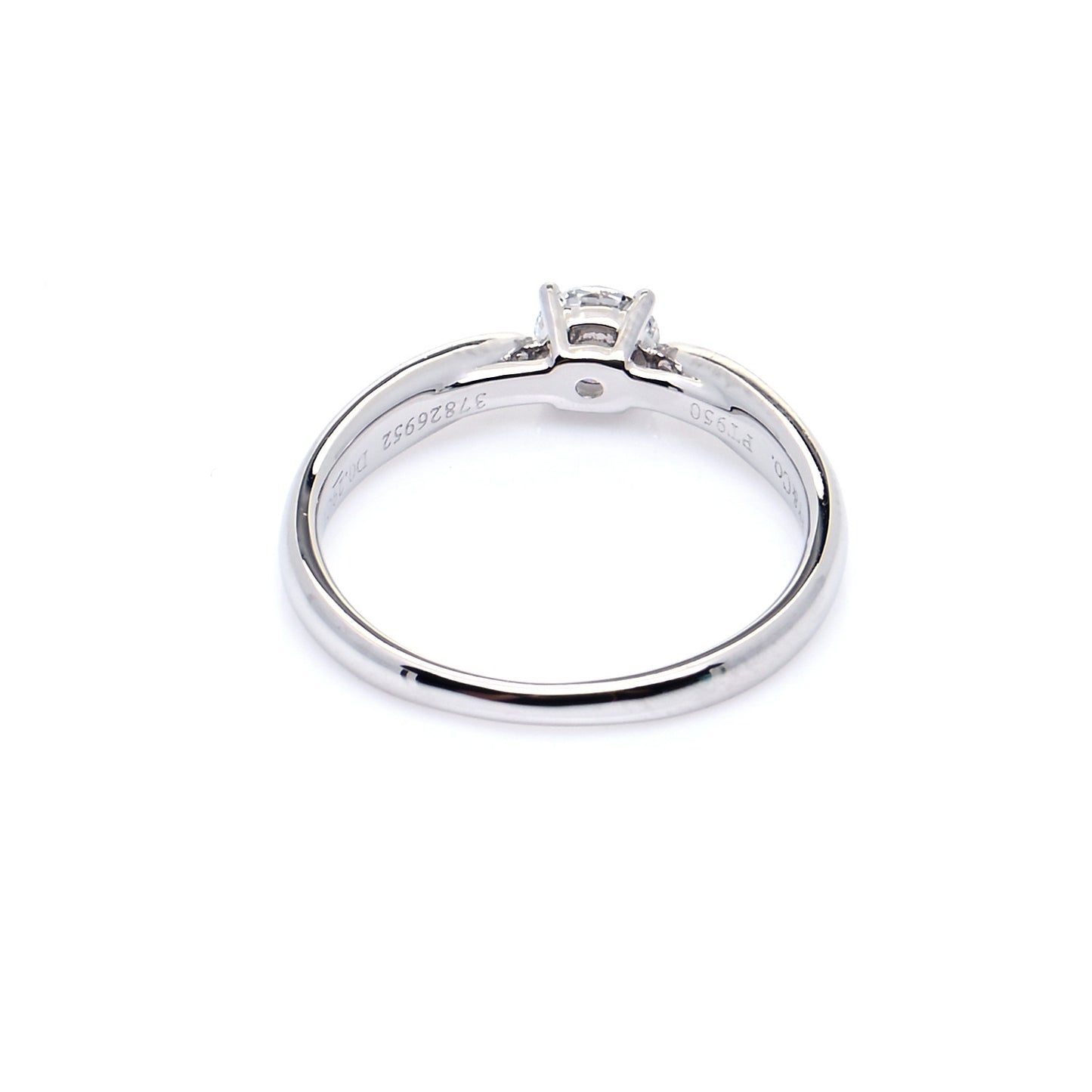 Platinum Diamond .29ct Harmony Solitaire Engagement Ring 49 4.75