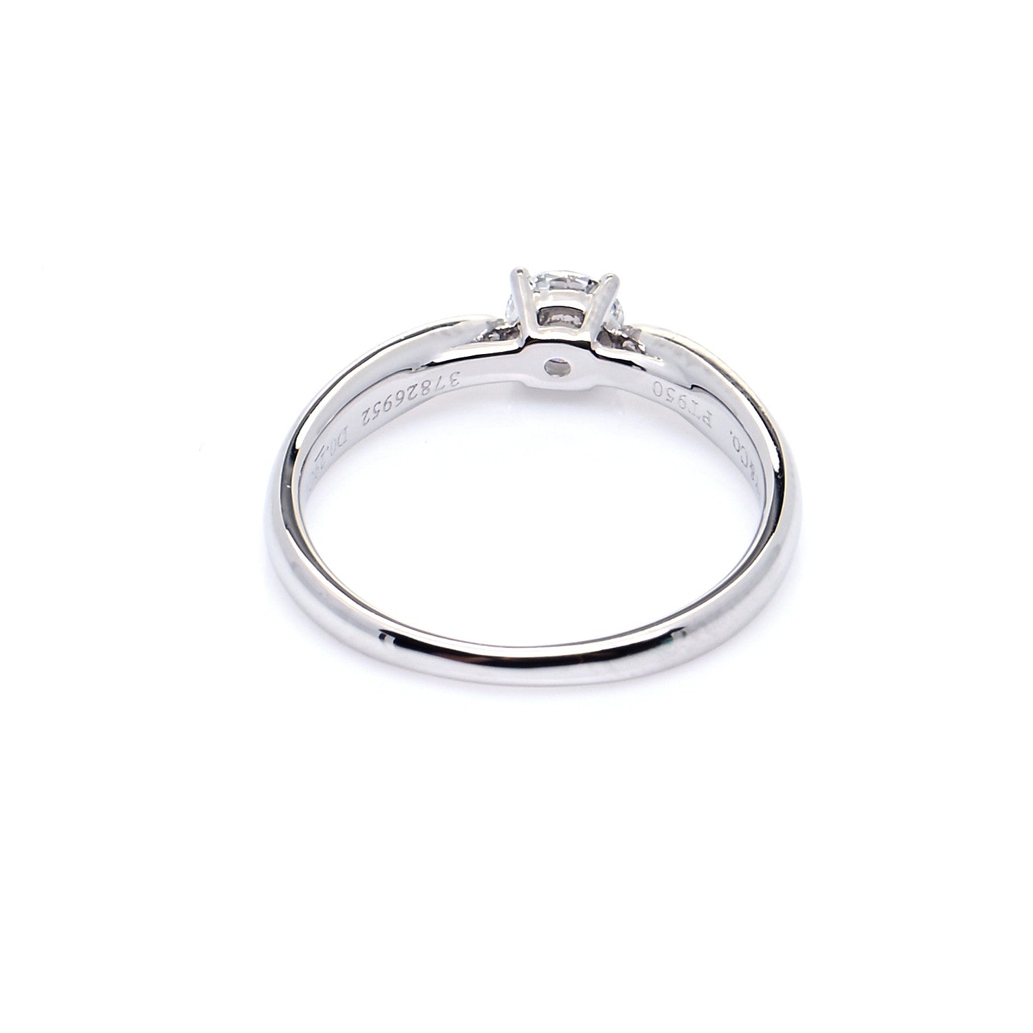 Tiffany Platinum Diamond .29ct Harmony Solitaire Engagement Ring 49 4.75 4 of 8