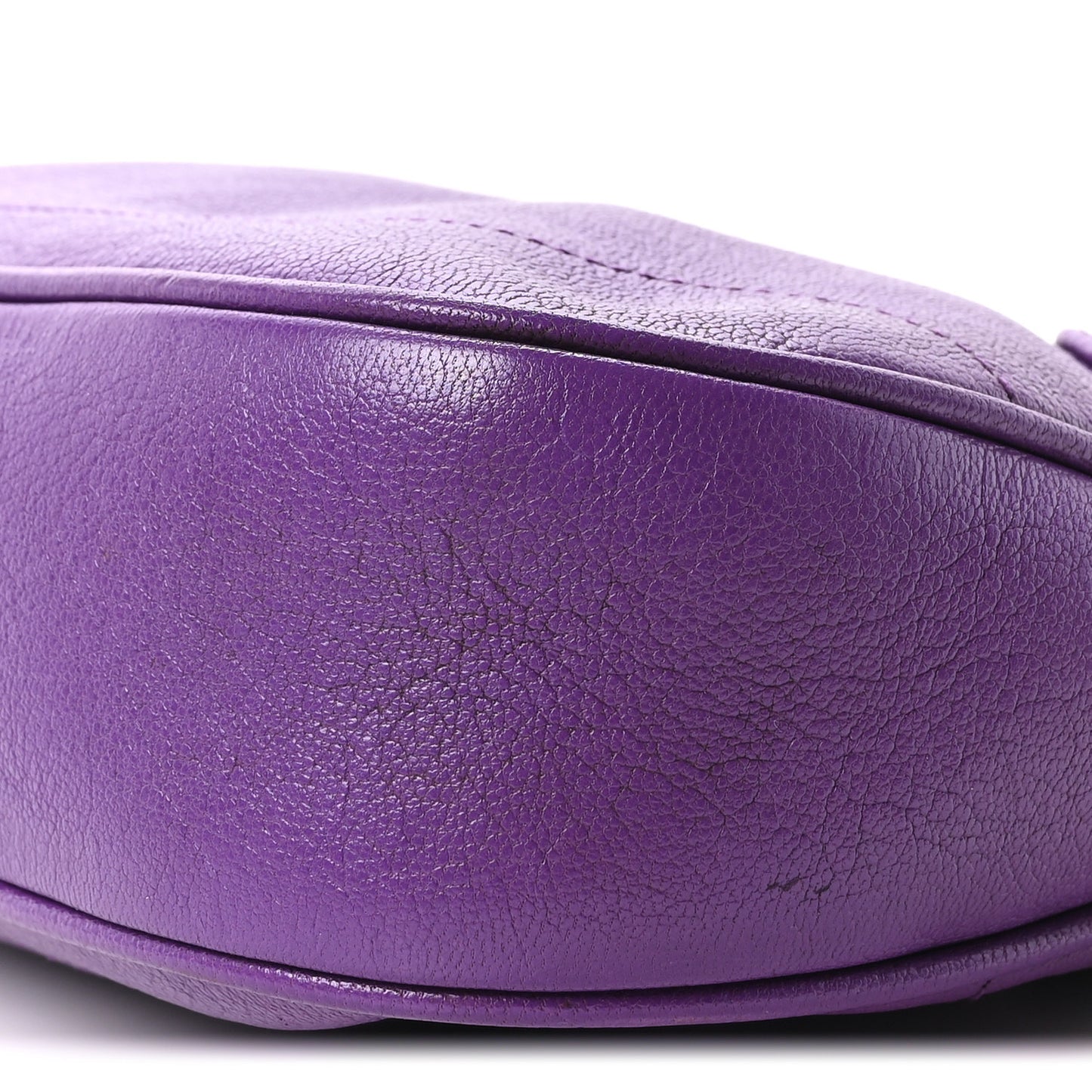 Goatskin Small Aphrodite Shoulder Bag Shine Purple