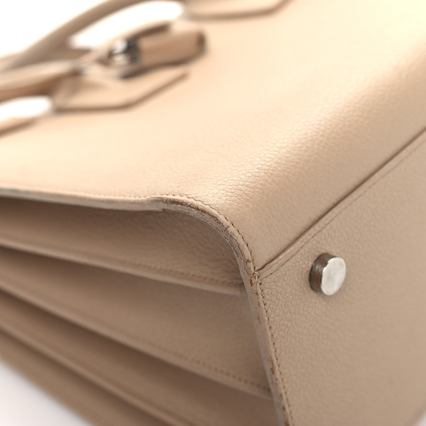 Grained Calfskin Small Sac De Jour Nude Powder