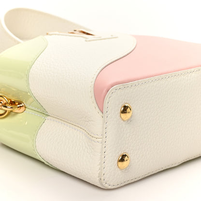 Louis Vuitton Taurillon Calfskin Patent Gelato Mini Capucines Fraise Pink 8 of 9