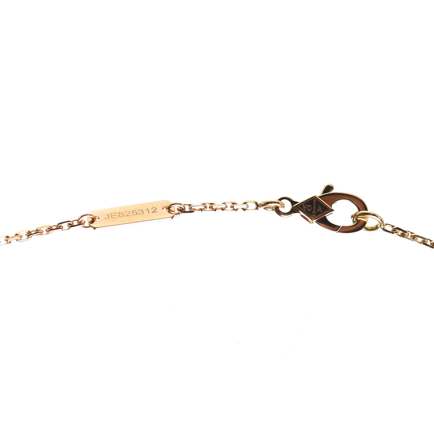 Van Cleef & Arpels 18K Yellow Gold Black Onyx Vintage Alhambra Pendant Necklace 5 of 6