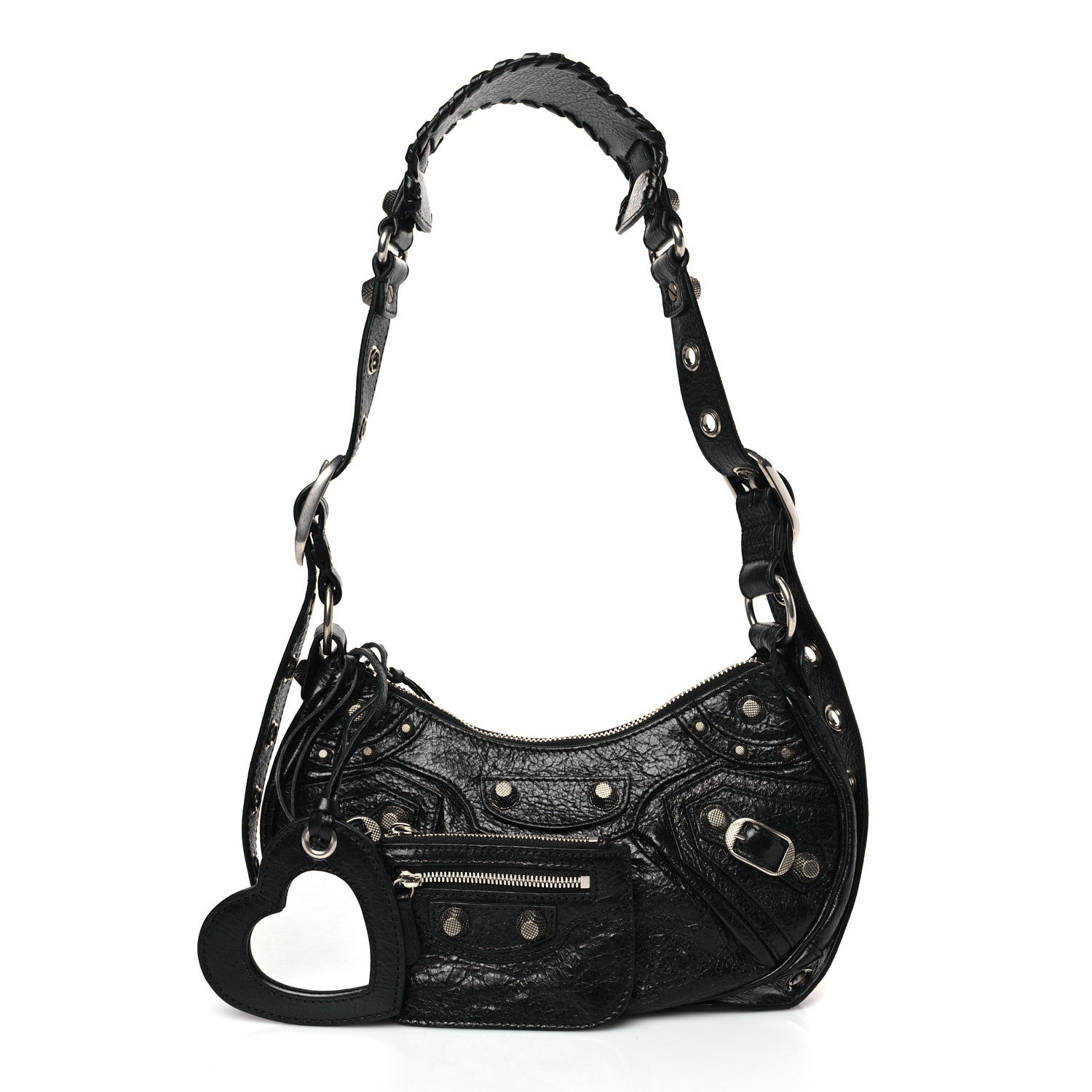 Balenciaga Agneau Arena Le Cagole Shoulder Bag XS Black 1 of 9