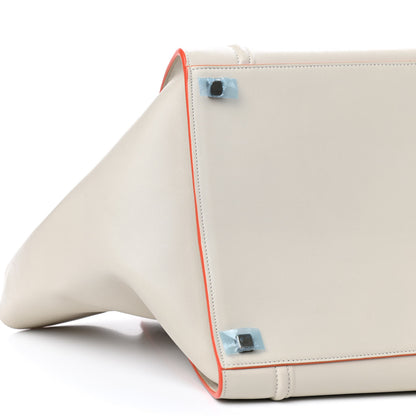 Celine Grained Calfskin Medium Phantom Luggage Cream 5 of 7