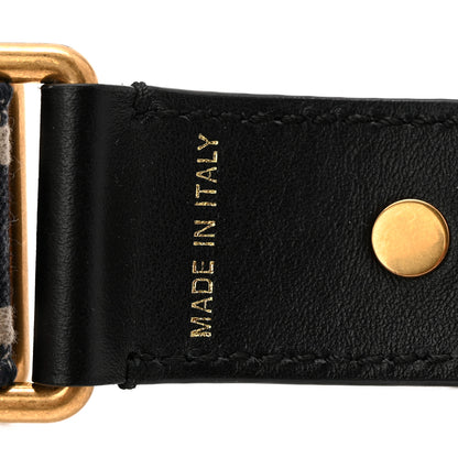 Christian Dior Canvas Embroidered Shoulder Strap Blue 4 of 4