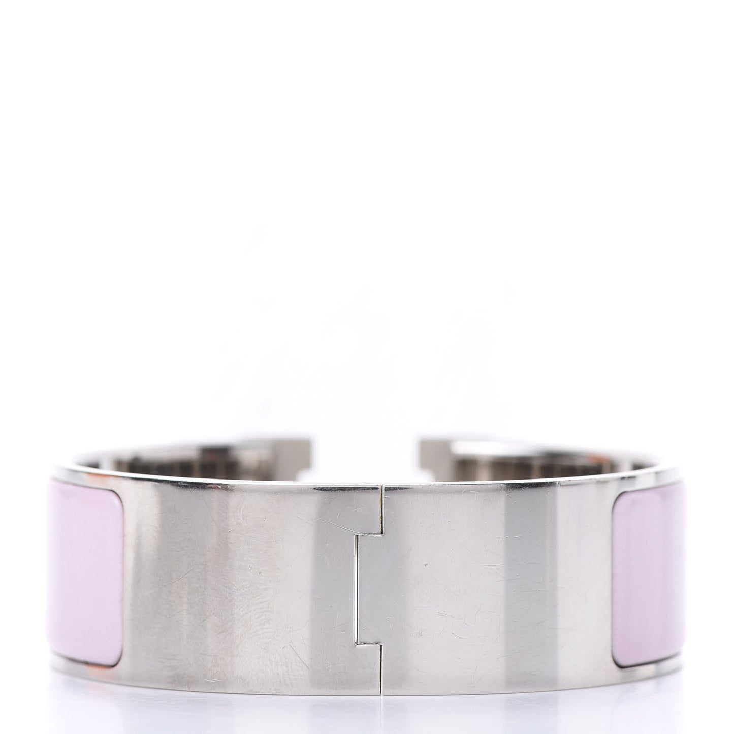 Enamel Wide Clic Clac H Bracelet PM Rose Dragee