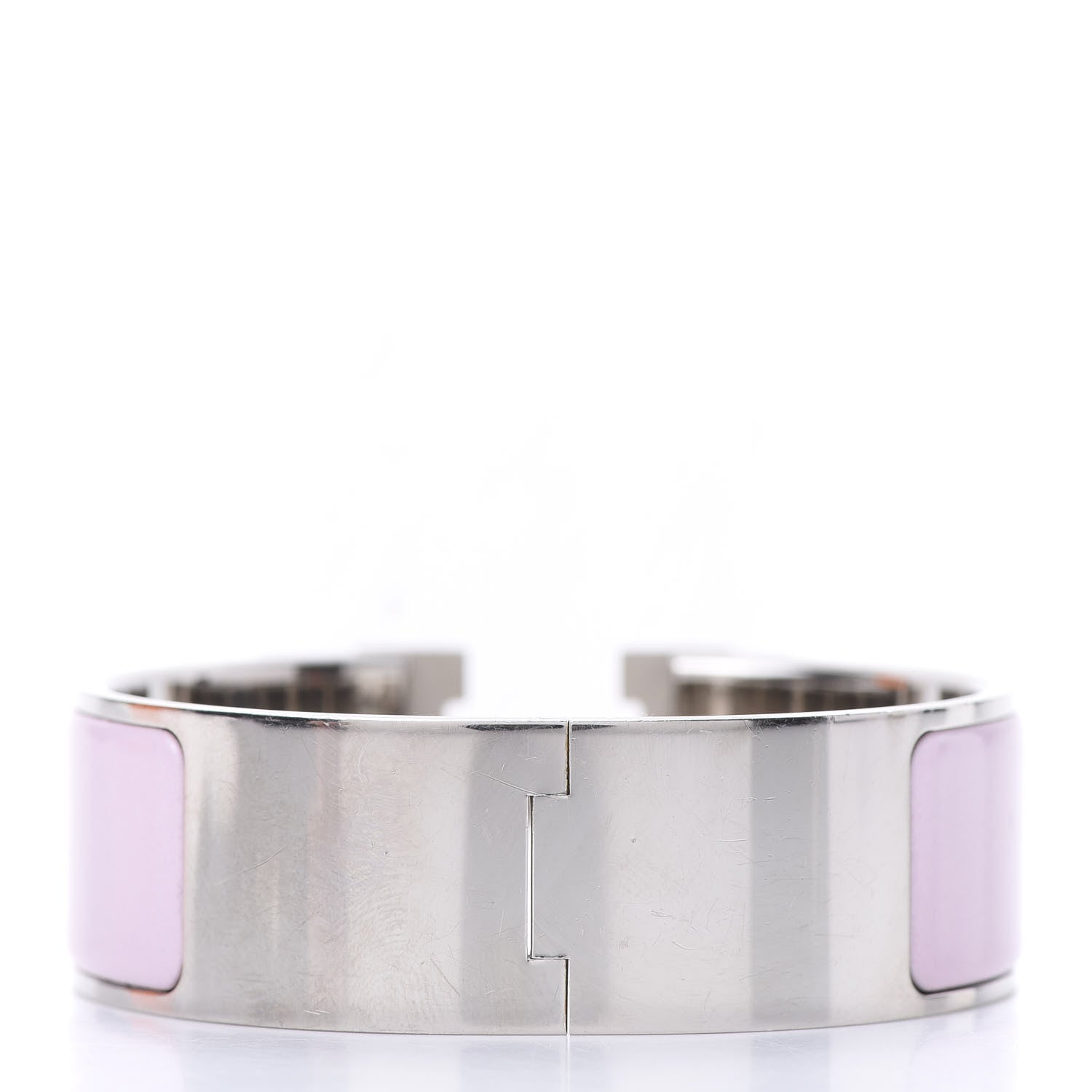 Hermes Enamel Wide Clic Clac H Bracelet PM Rose Dragee 3 of 5