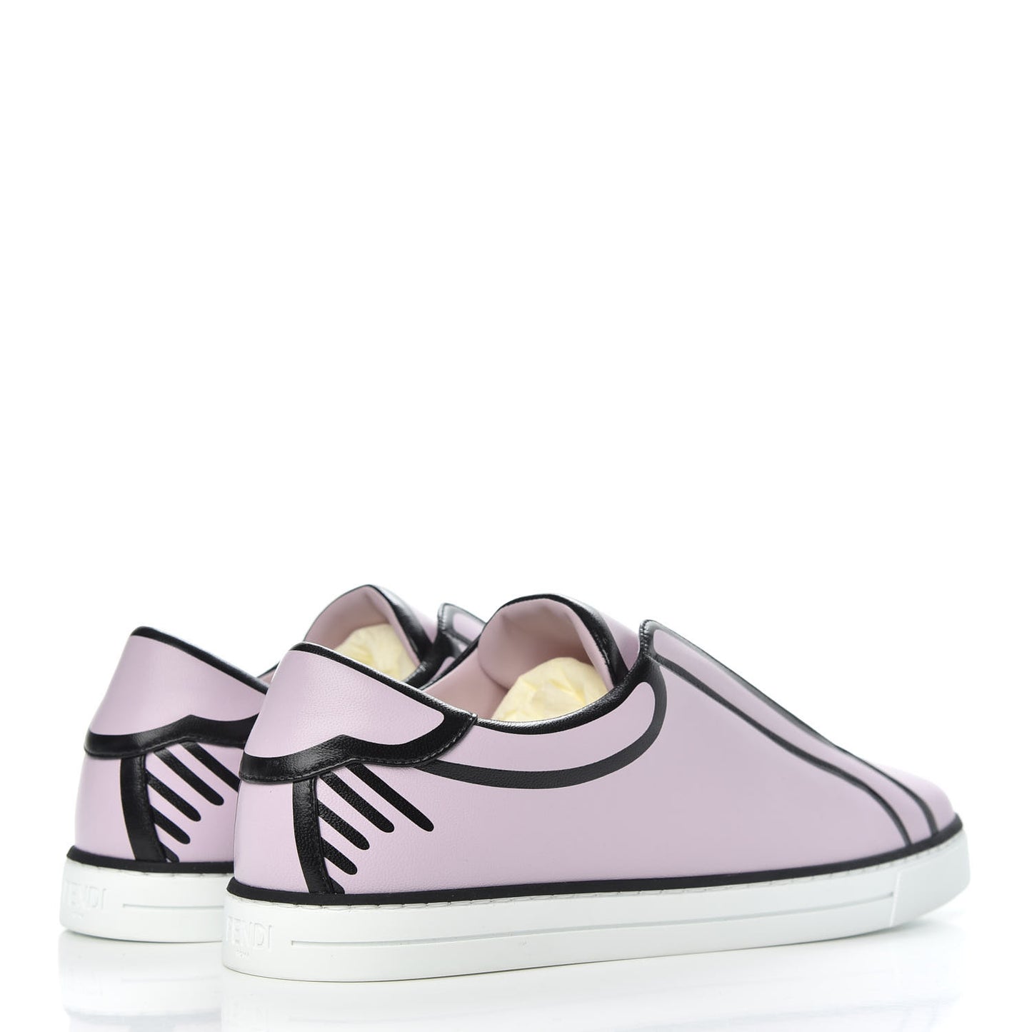 X JOSHUA VIDES Nappa Rockoclick Slip On Sneakers 38.5 Pink Xiloph White Black