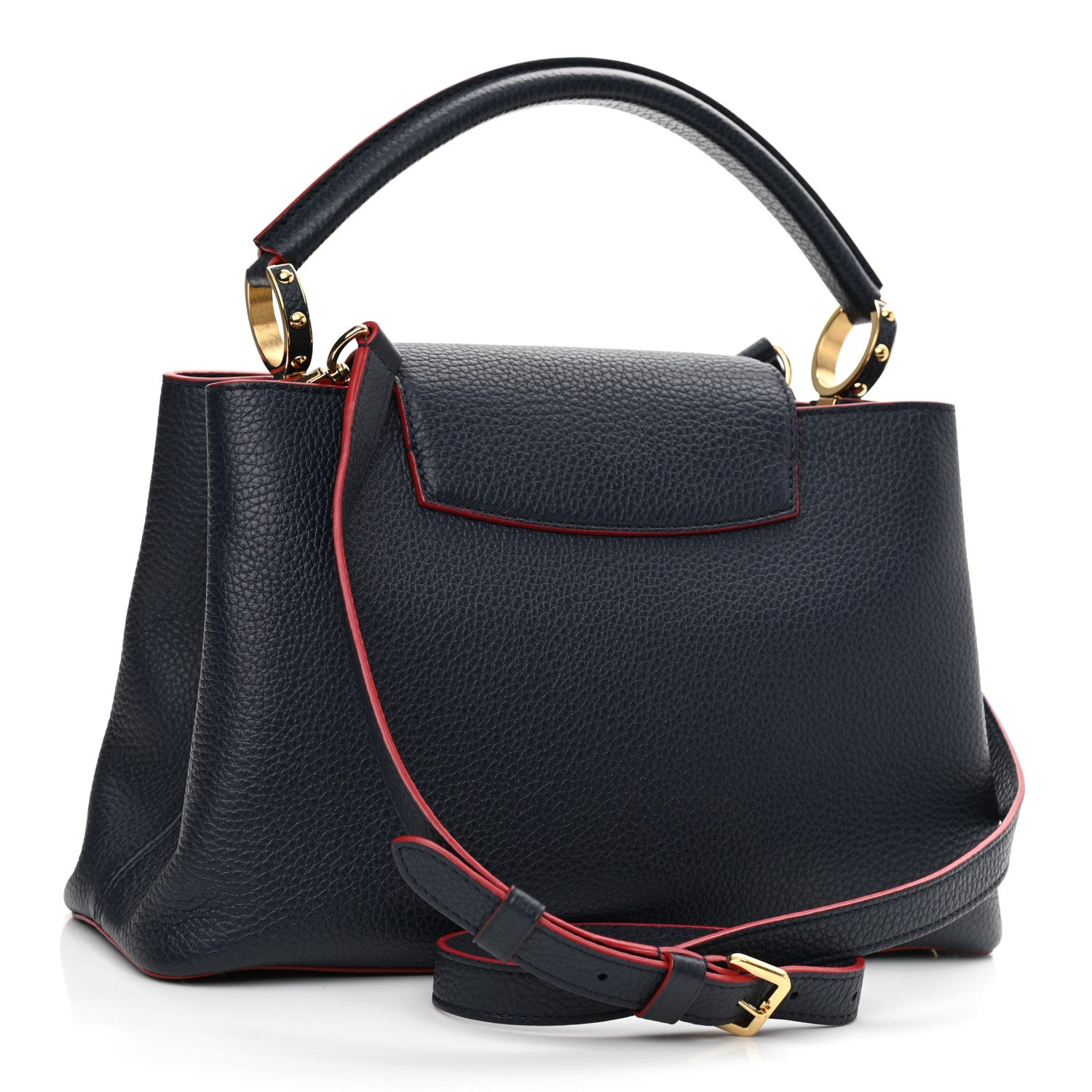 Louis Vuitton Taurillon Capucines PM Marine Rouge 3 of 9