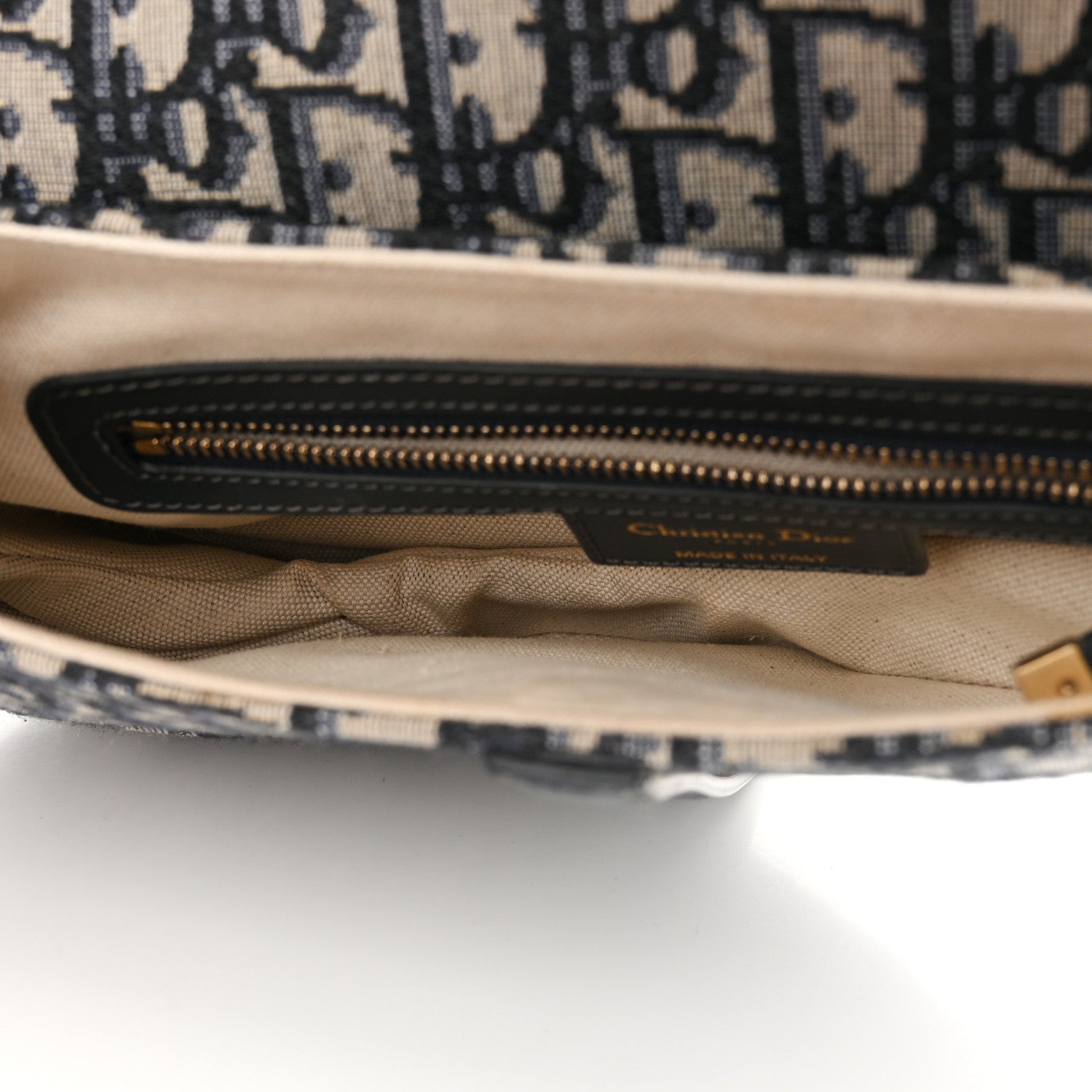 Christian Dior Oblique Saddle Bag Blue 5 of 12