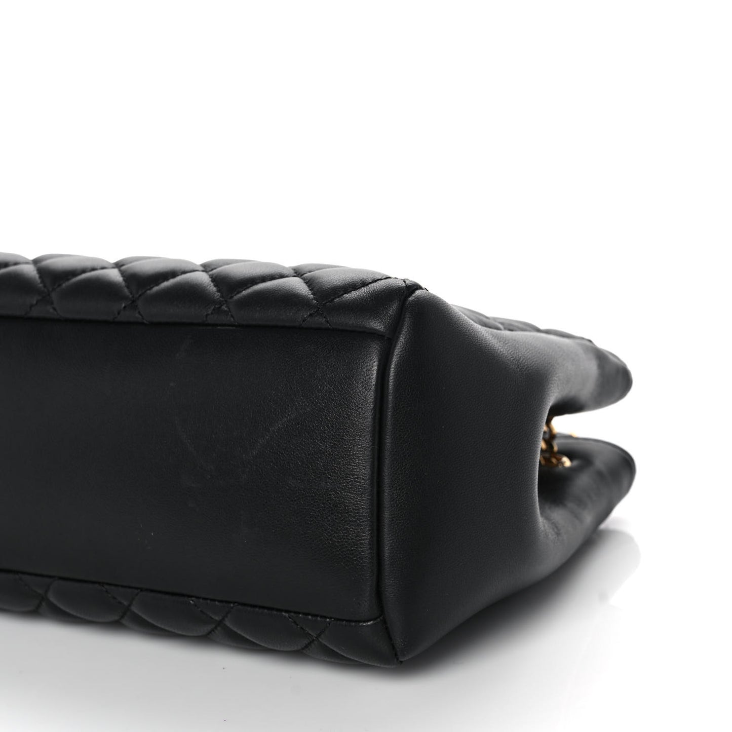 Nappa Quilted Medusa Chain Shoulder Bag Black