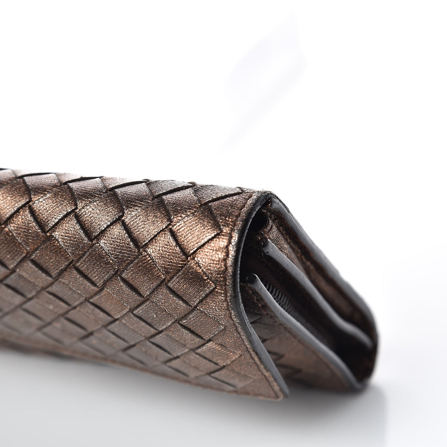 Nappa Intrecciato Continental Wallet Copper