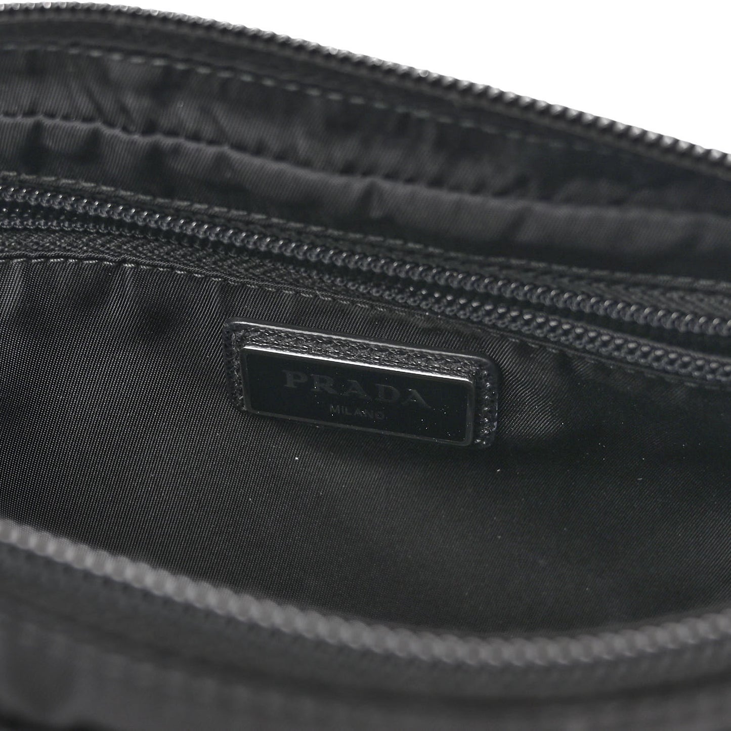 Re-Nylon Saffiano Belt Bag Black