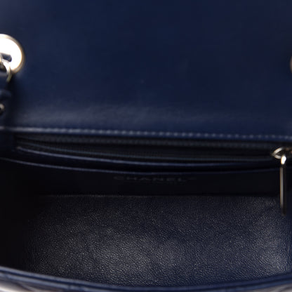 Chanel Lambskin Quilted Mini Square Flap Navy 4 of 7