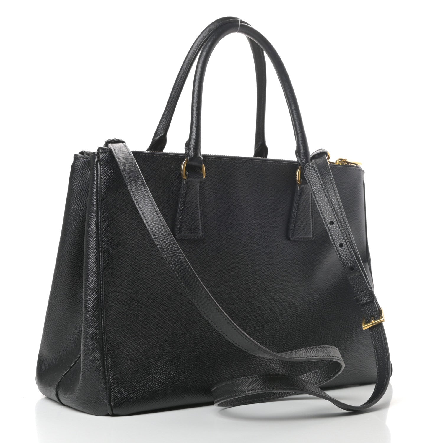 Prada Saffiano Large Galleria Double Zip Tote Black 3 of 8