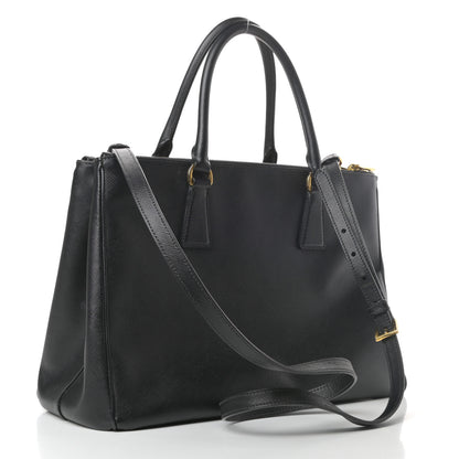 Prada Saffiano Large Galleria Double Zip Tote Black 3 of 8
