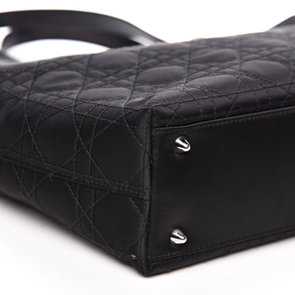 Christian Dior Nylon Cannage Tote Black 7 of 13