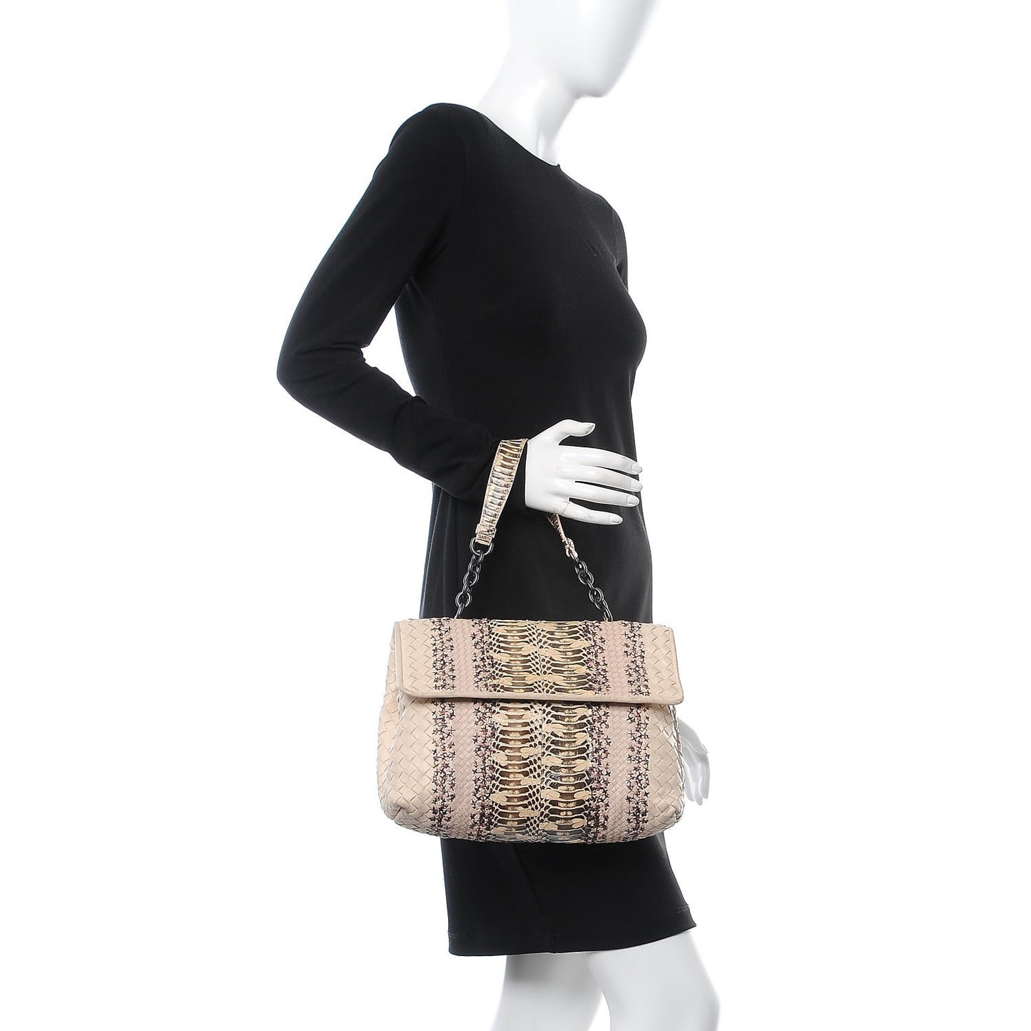Python Nappa Intrecciato Olimpia Bag Natural