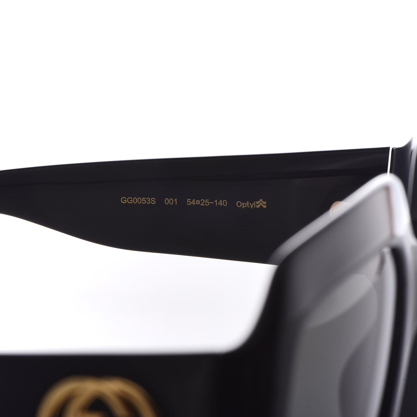 Acetate Square Frame Sunglasses GG0053S Black