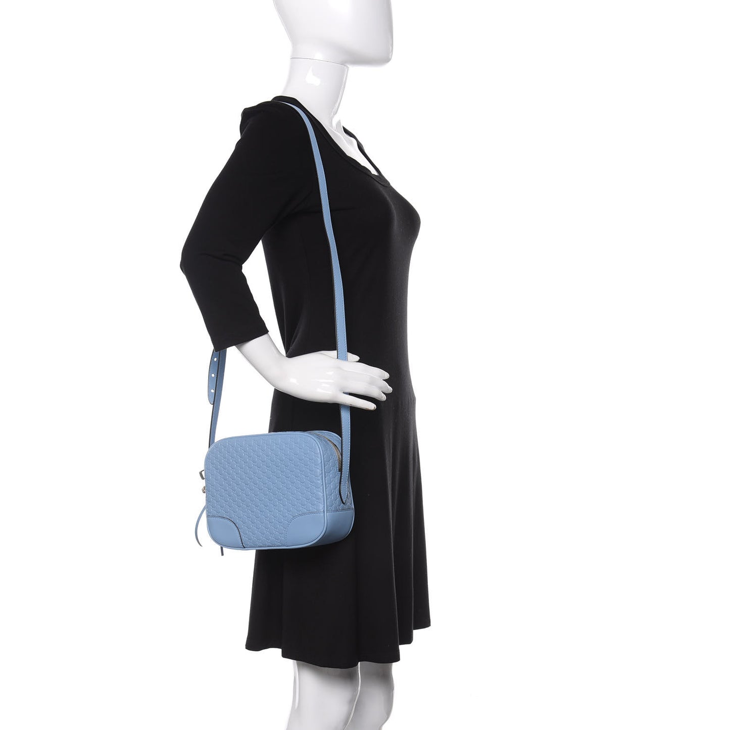 Microguccissima Mini Bree Messenger Bag Mineral Blue