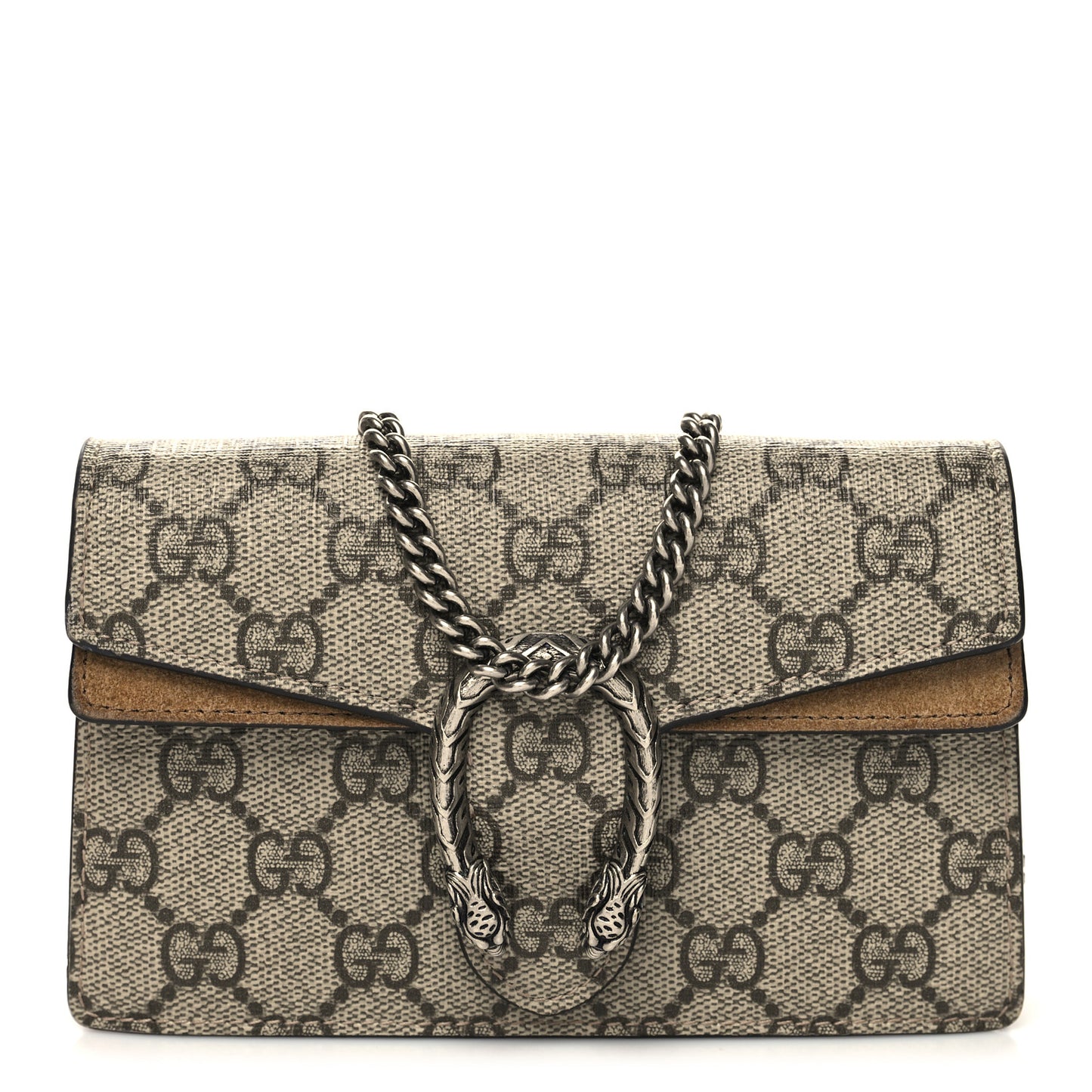 GG Supreme Monogram Super Mini Dionysus Shoulder Bag Taupe
