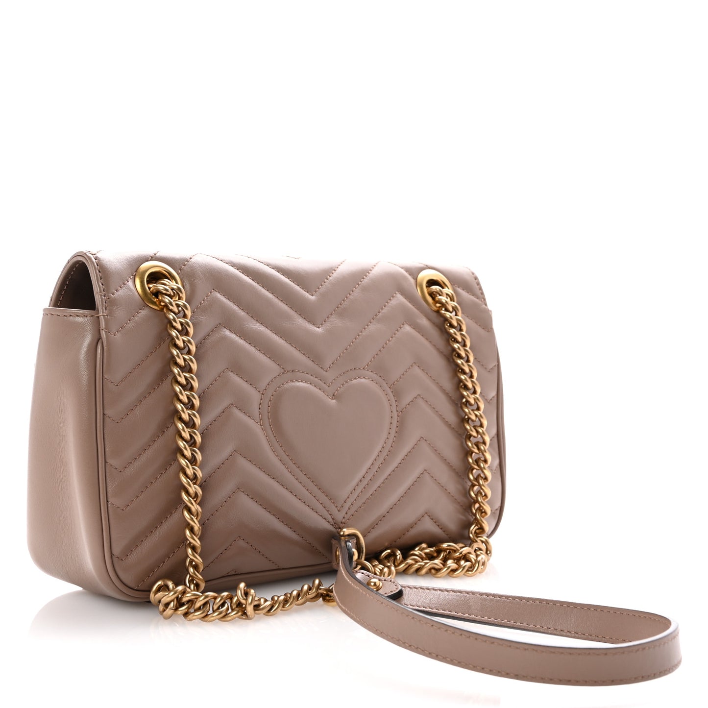 Calfskin Matelasse Small GG Marmont Shoulder Bag Porcelain Rose