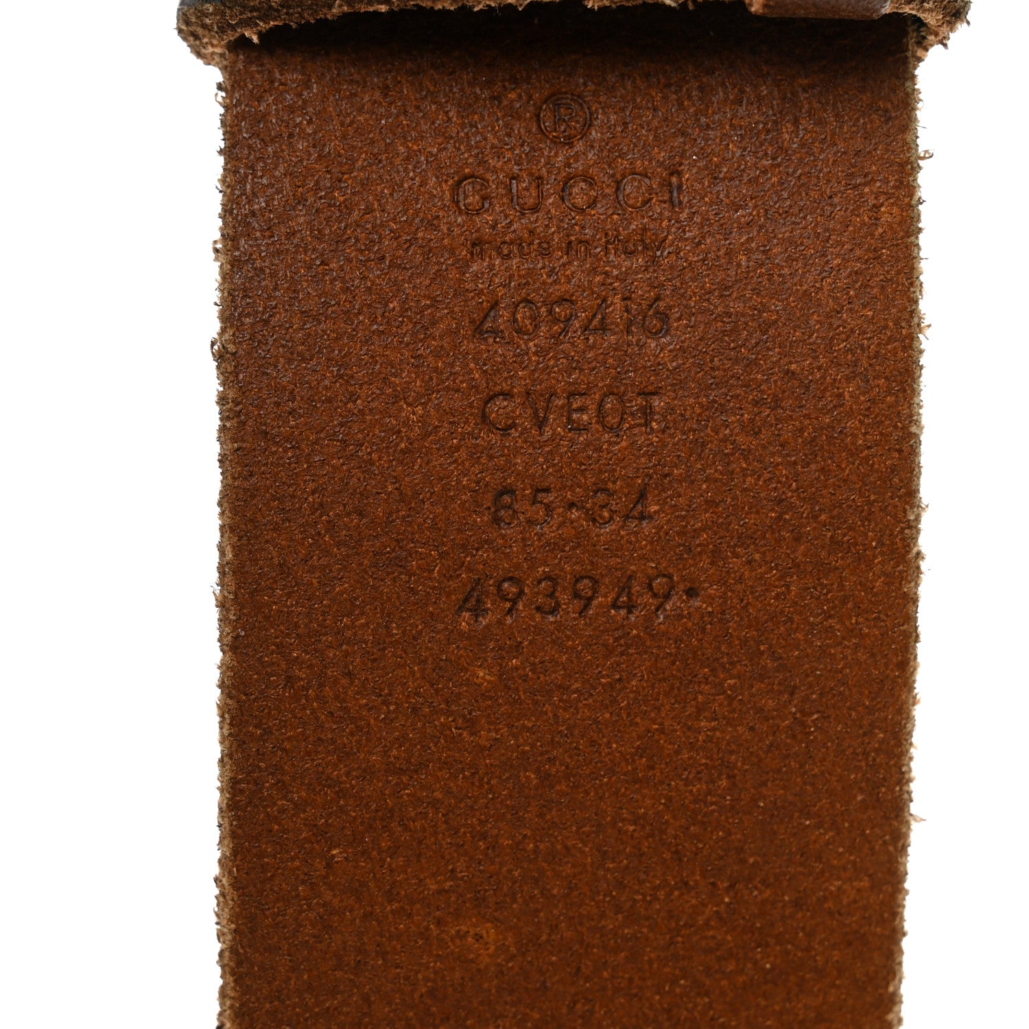 Gucci Faded Calfskin Double G 40mm Belt 85 34 Cuir 3 of 5