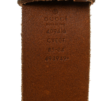 Gucci Faded Calfskin Double G 40mm Belt 85 34 Cuir 3 of 5
