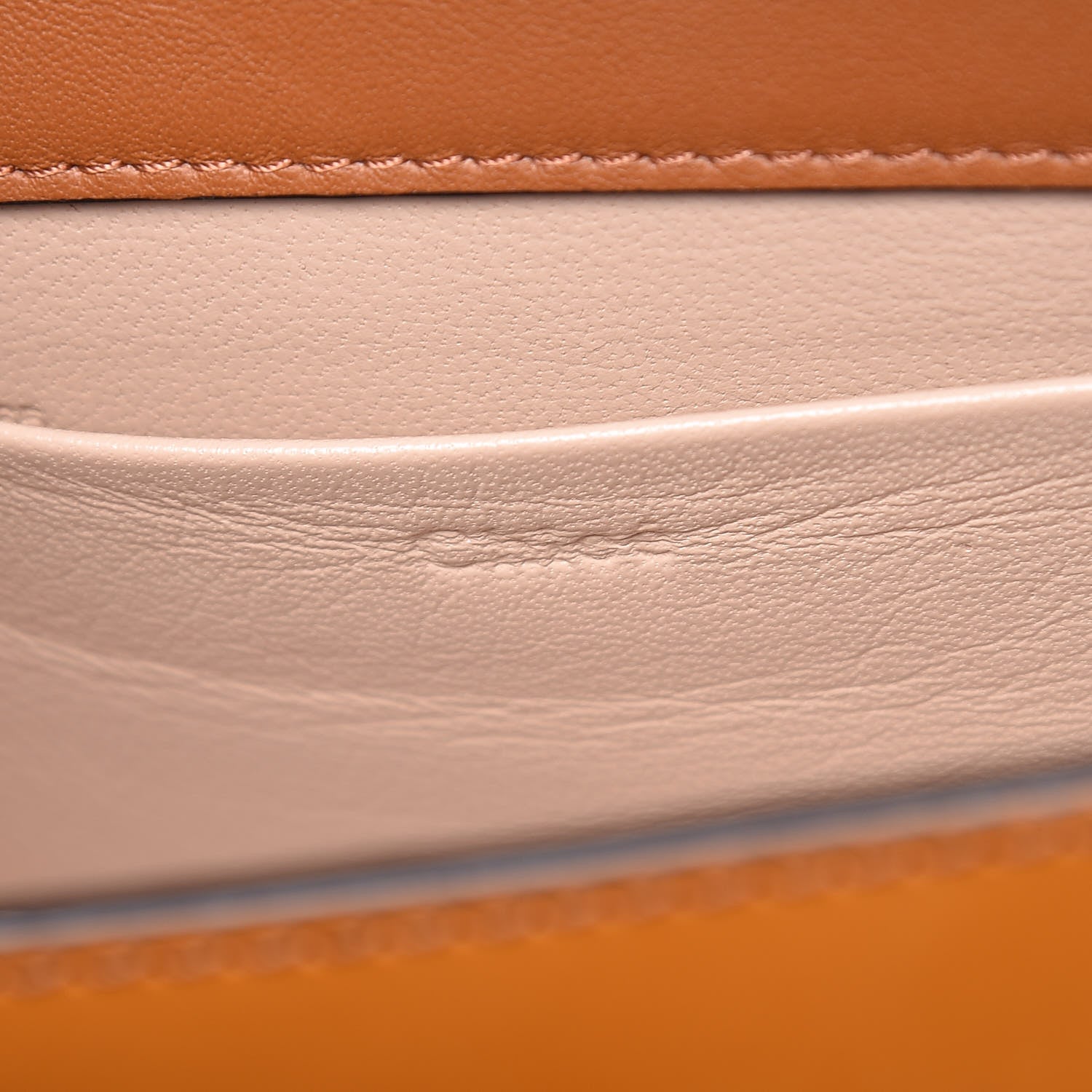 Chloe Spazzolato Sfumato Lambskin Calfskin Small Nile Bracelet Minaudiere Bag Caramel 7 of 11