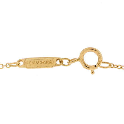 Tiffany 18K Yellow Gold Diamond Mini T Smile Pendant Necklace 4 of 5