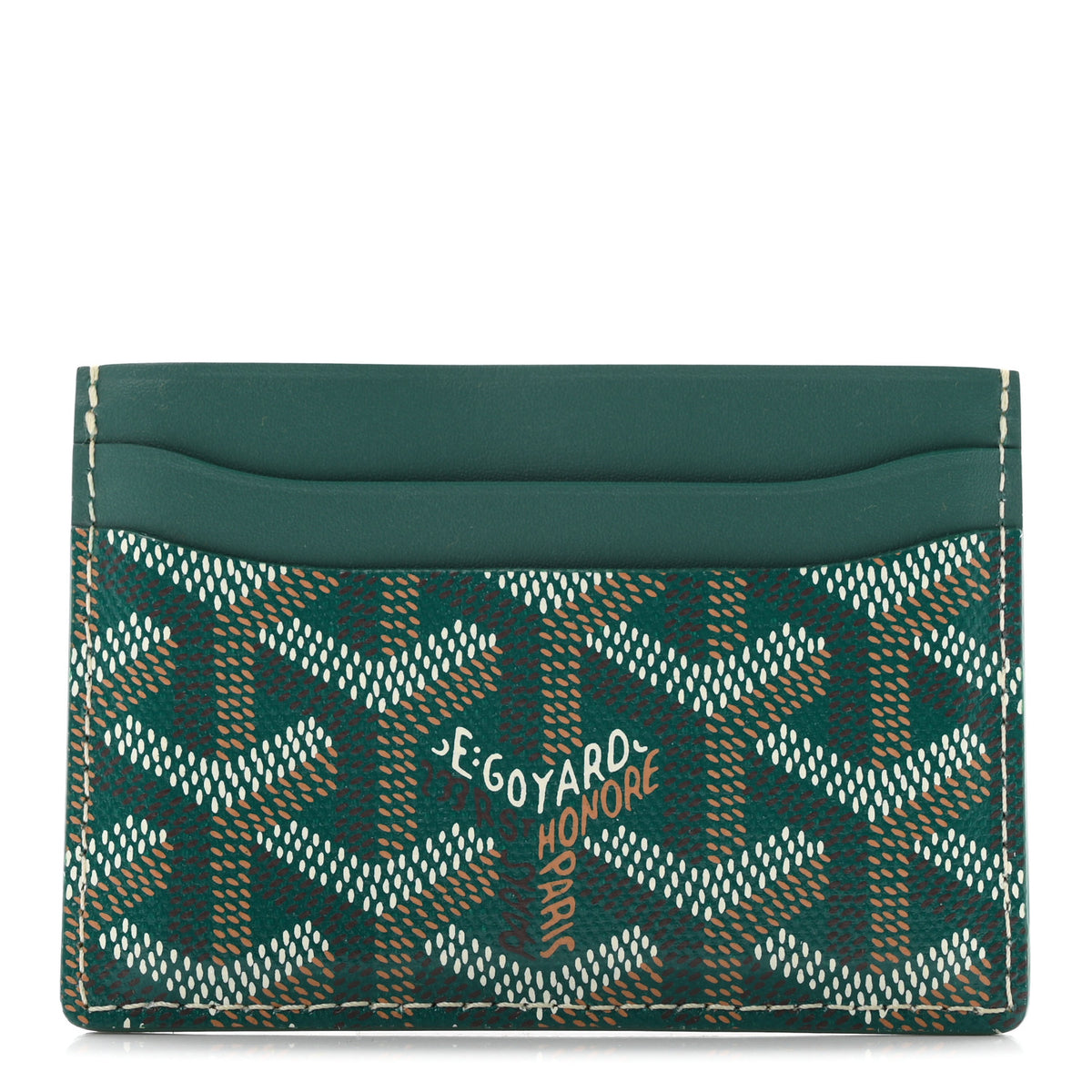 Goyardine Saint Sulpice Card Holder Green
