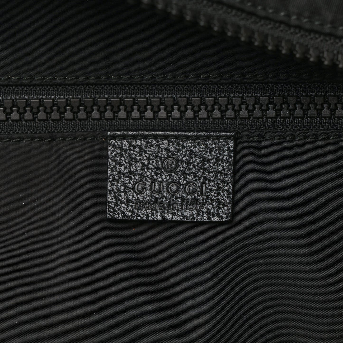 Nylon Twill 80s Logo Patch Backpack Black