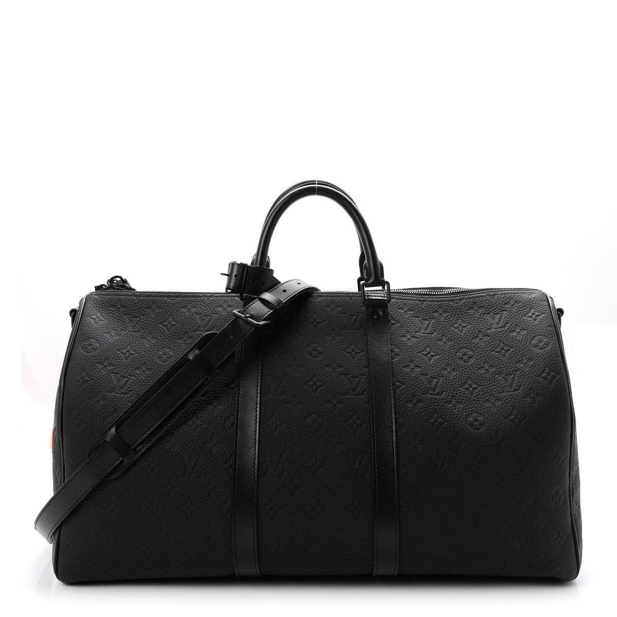 Louis Vuitton Taurillon Monogram Keepall Bandouliere 50 Black 1 of 8