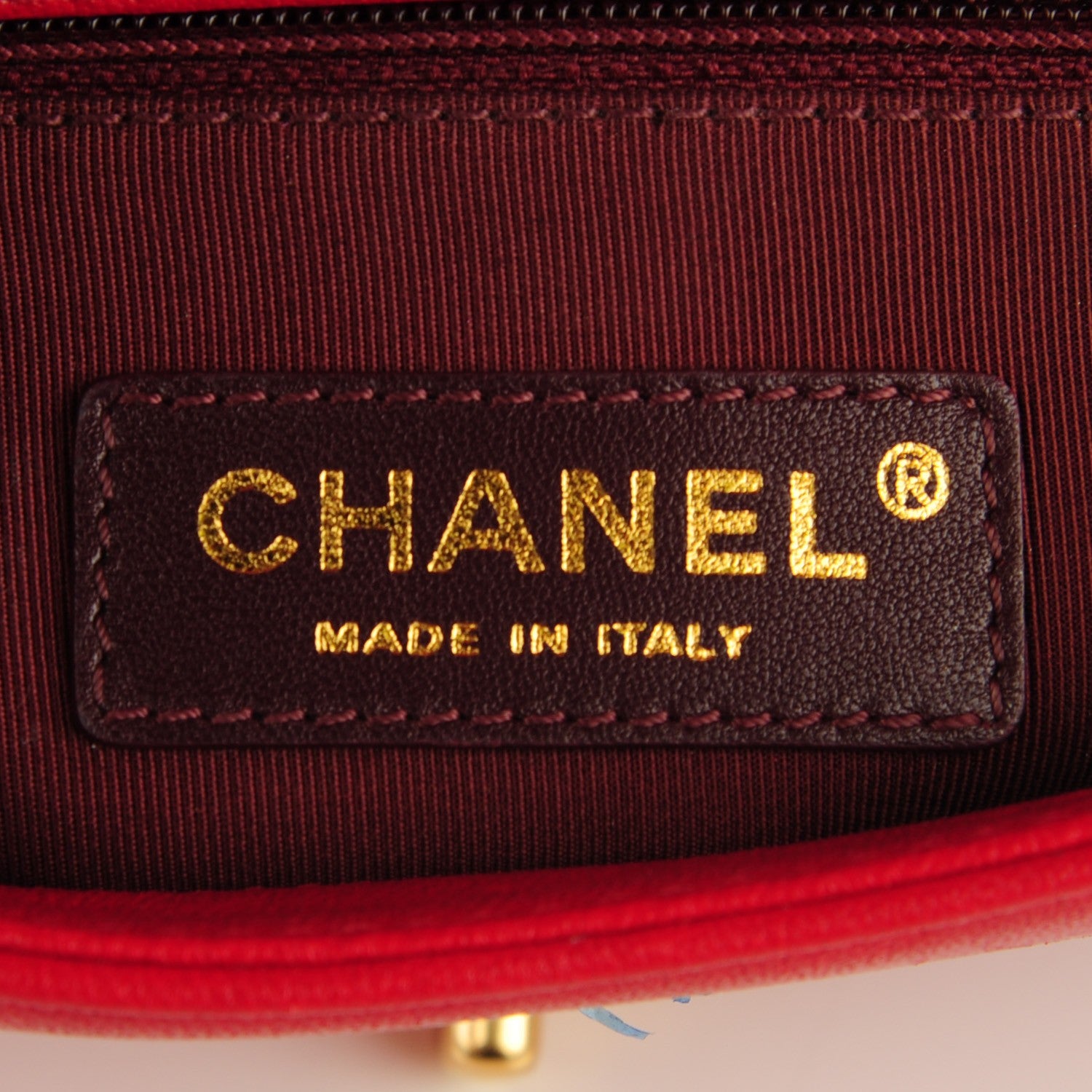 Chanel Iridescent Sheepskin Quilted Small Vintage Mademoiselle Flap Red 7 of 9