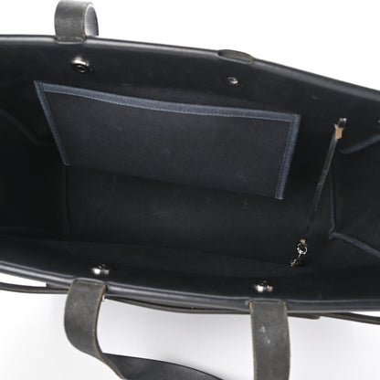 Hermes Toile Vache Hunter Herbag Cabas MM Black 6 of 11