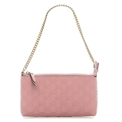 Gucci Guccissima Signature Wrist Wallet Rose Baby Candy 1 of 7