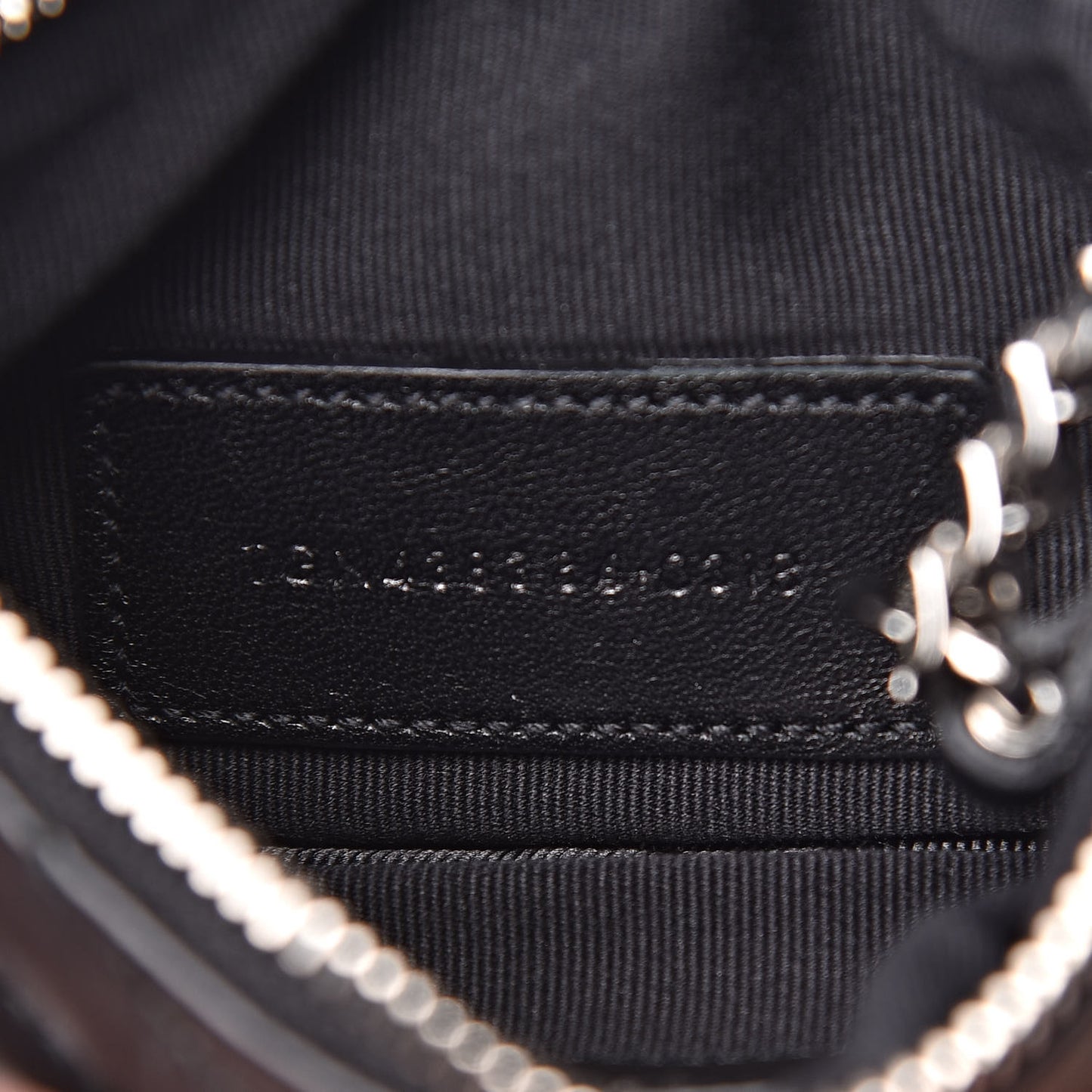 Calfskin Matelasse Monogram Key Pouch Black