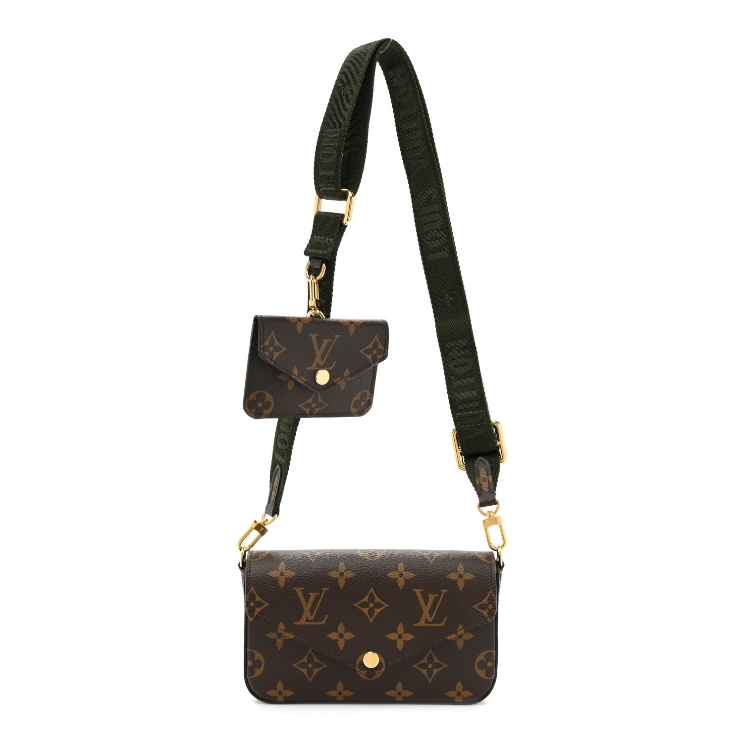 Louis Vuitton Monogram Felicie Strap & Go Kaki 1 of 11
