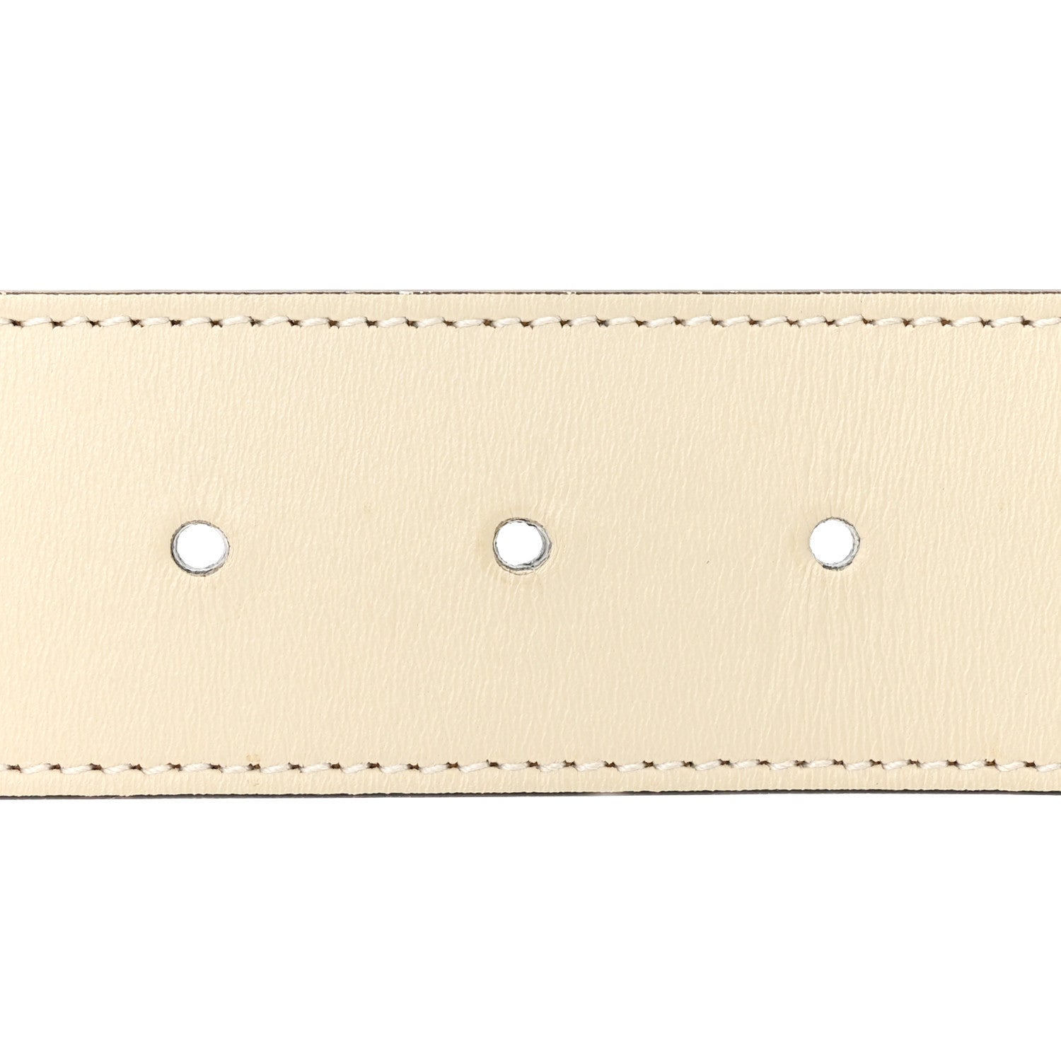 Gucci Calfskin Double G 40mm Belt 80 32 Mystic White 3 of 6