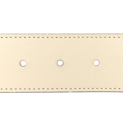 Gucci Calfskin Double G 40mm Belt 80 32 Mystic White 3 of 6