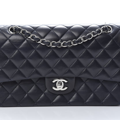 Chanel Lambskin Quilted Medium Double Flap Navy 8 of 15