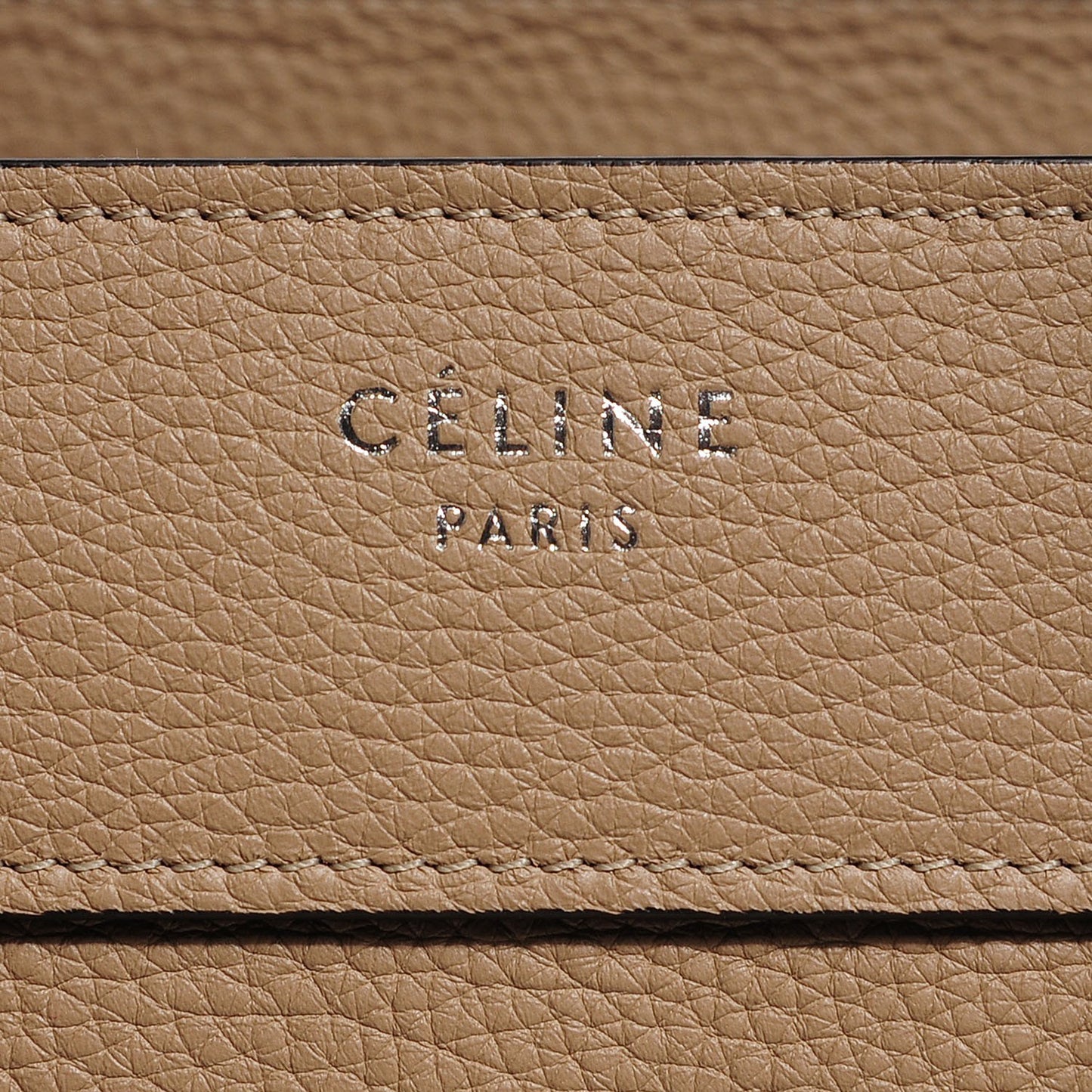 Drummed Calfskin Micro Luggage Dune